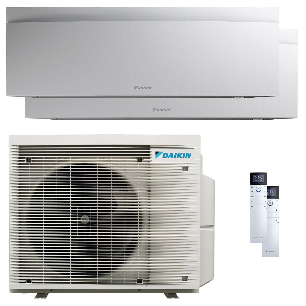 Daikin Condizionatore Emura 3 dual split 7000+18000 BTU inverter A++ wifi unità esterna 5 kW Bianco