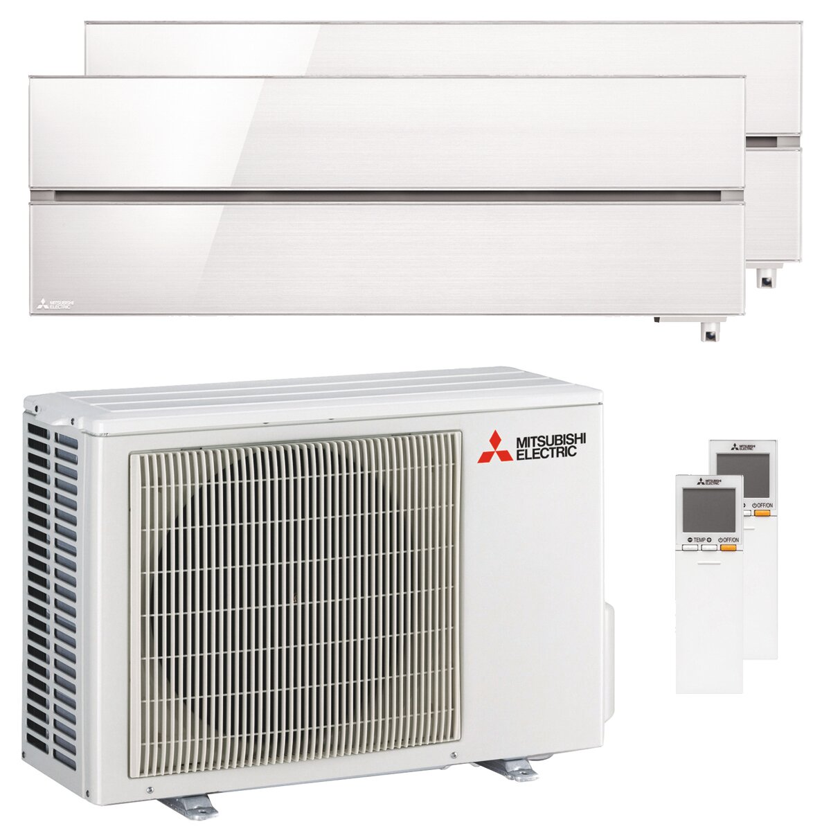 Mitsubishi Condizionatore Electric Kirigamine Style Msz-ln dual split 9000+9000 BTU inverter A++ wifi esterna 4,2 kW bianco