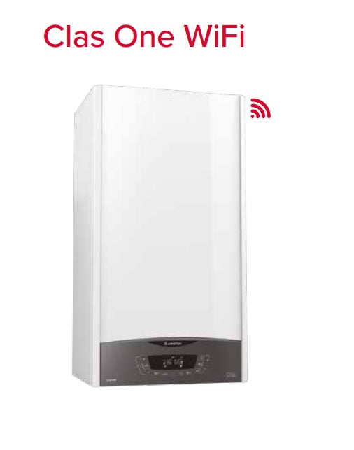 Ariston Caldaia a Condensazione Clas ONE WiFi 30 kW Metano/Gpl Con Kit Scarico Fumi