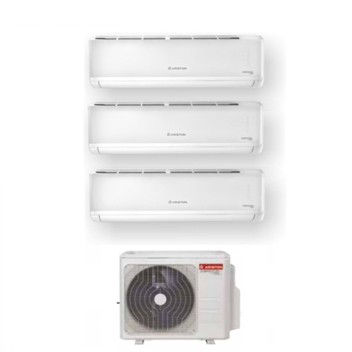 Ariston Condizionatore Trial Split Aly Plus 9+9+12 con C 80 R-32 Wi-Fi Optional Classe A++