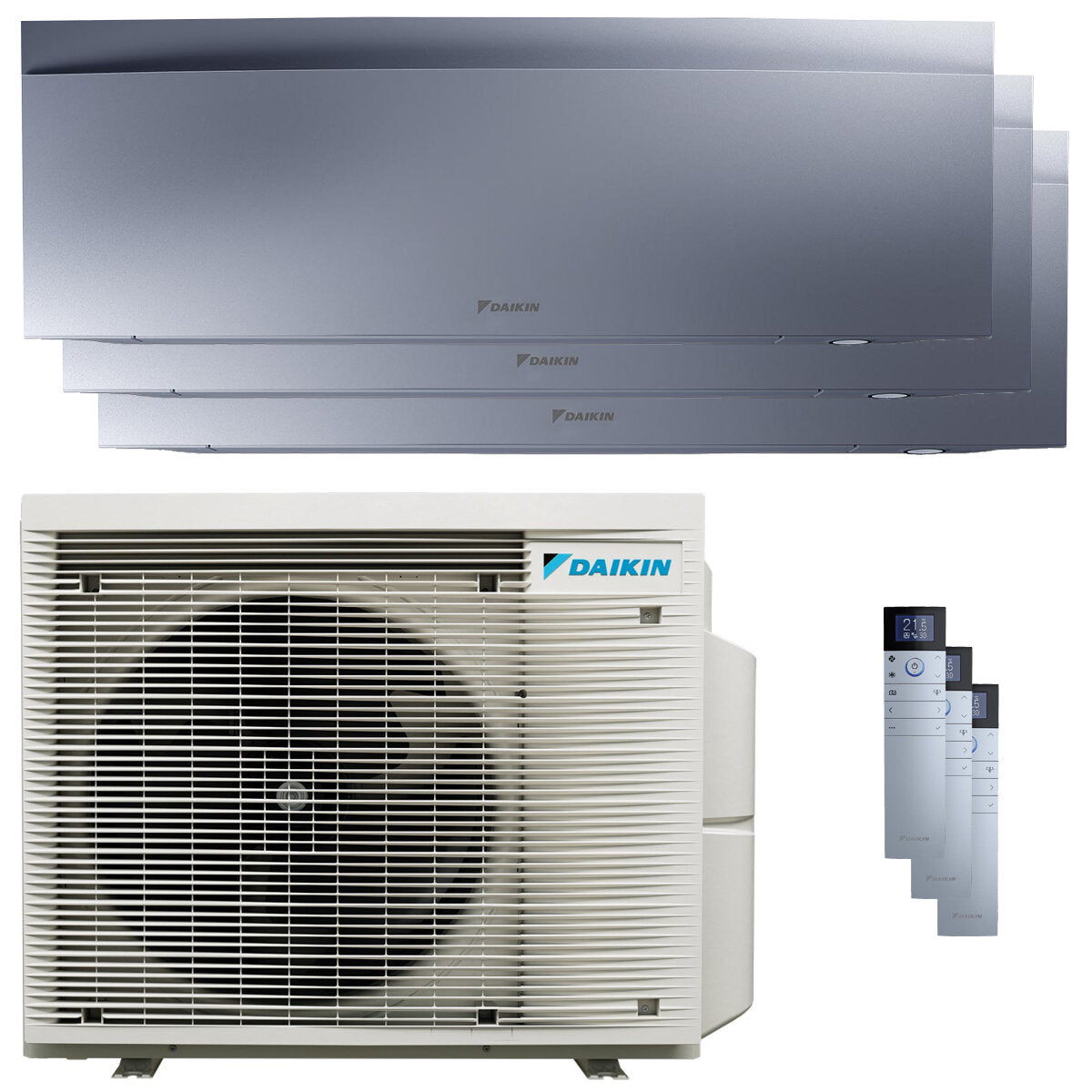Daikin Condizionatore Emura 3 trial split 9000+12000+15000 BTU inverter A+ wifi unità esterna 6.8 kW Bianco