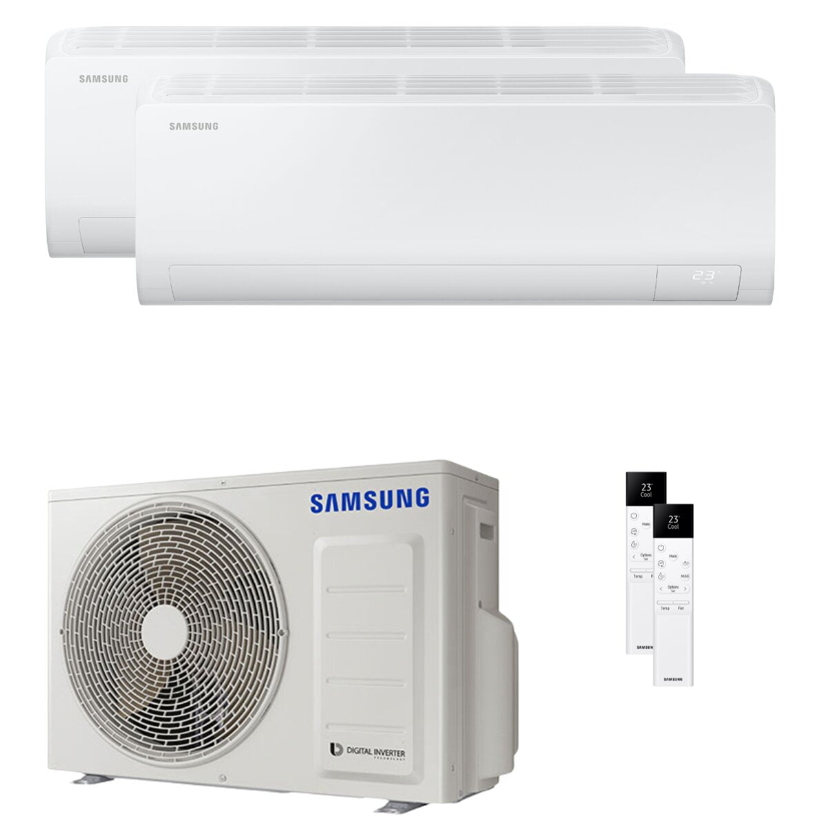 Samsung Condizionatore Cebu S2 dual split 7000+12000 BTU inverter A+++ wifi unità esterna 4 kW