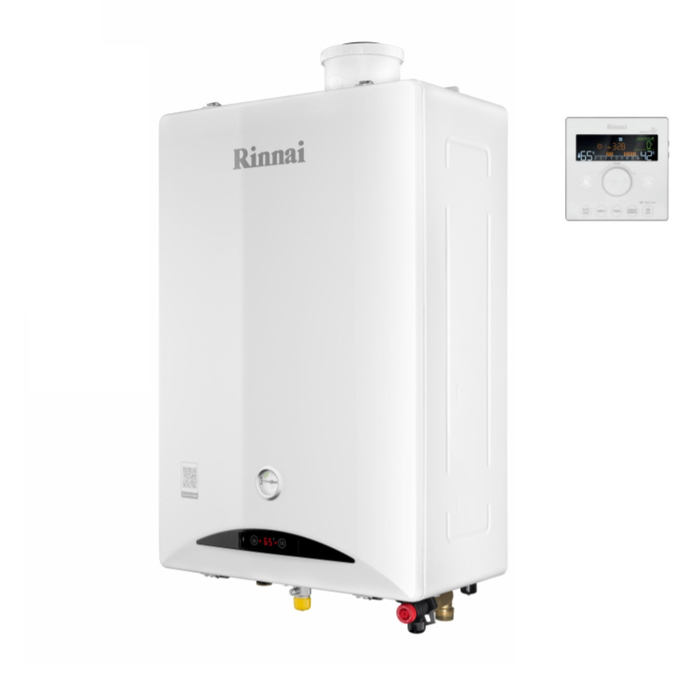 Rinnai Caldaia a Condensazione Zen 24 kW WiFi Metano con Kit Scarico Fumi