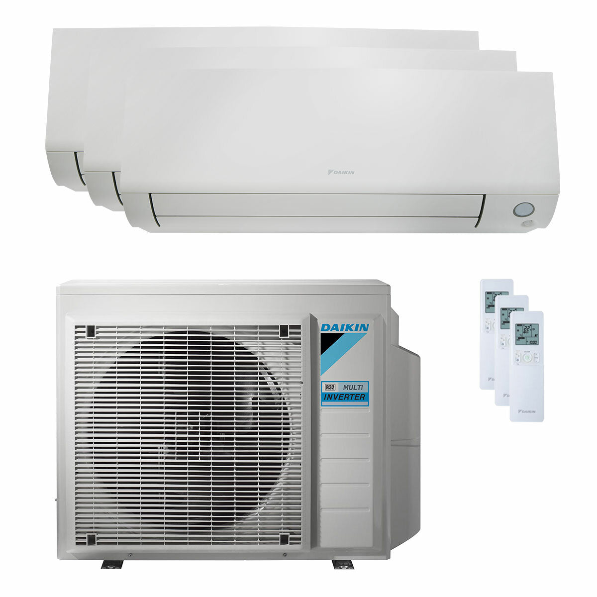 Daikin Condizionatore Perfera All Seasons trial split 9000+9000+12000 BTU inverter A++ wifi unità esterna 6.8 kW