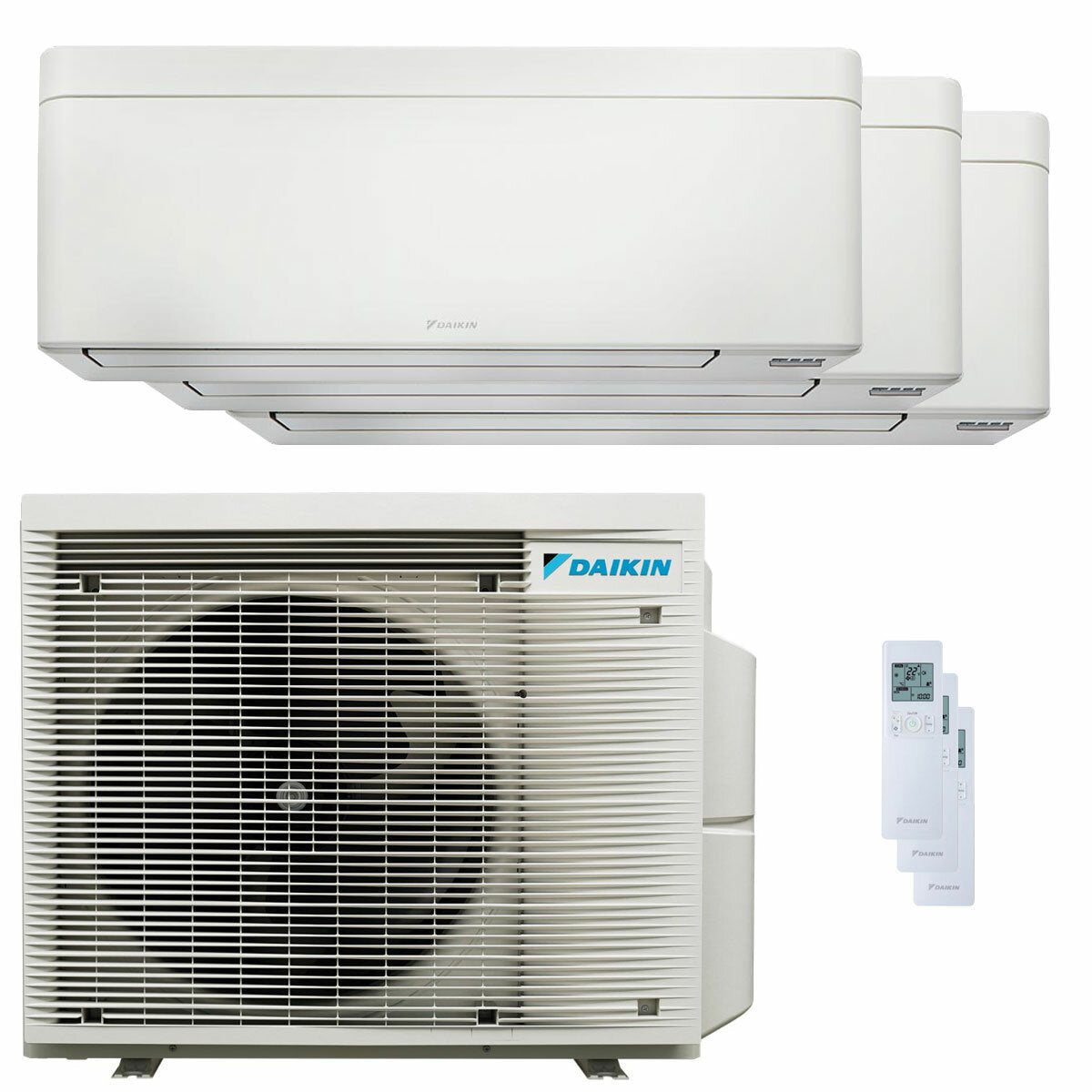 Daikin Condizionatore Stylish Bianco trial split 7000+9000+12000 BTU inverter A+++ wifi unità esterna 5 kW